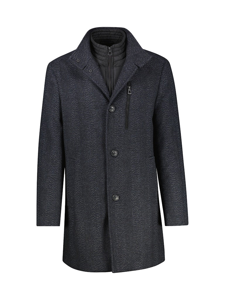 Lerros Herren Mantel Classic Navy