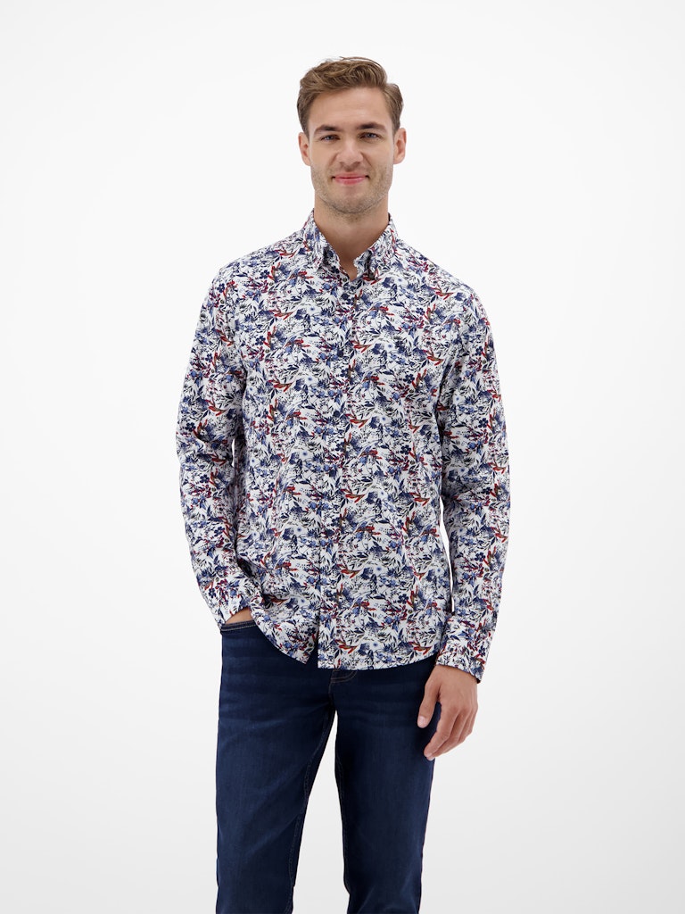 Lerros Herren Hemden Broken White