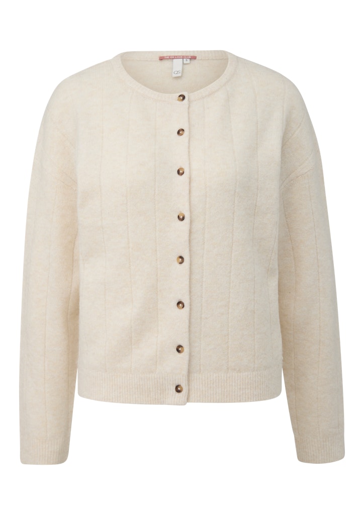 QS by S.Oliver Damen Strickjacken White