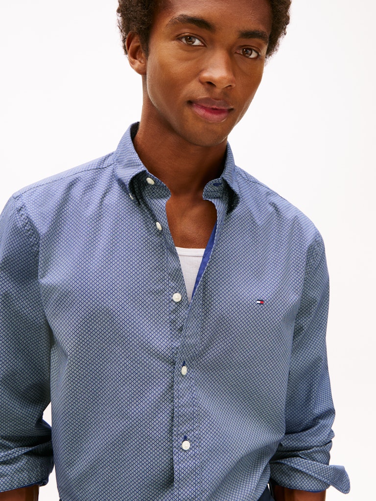 Tommy Hilfiger Herren Hemden Gz Blue