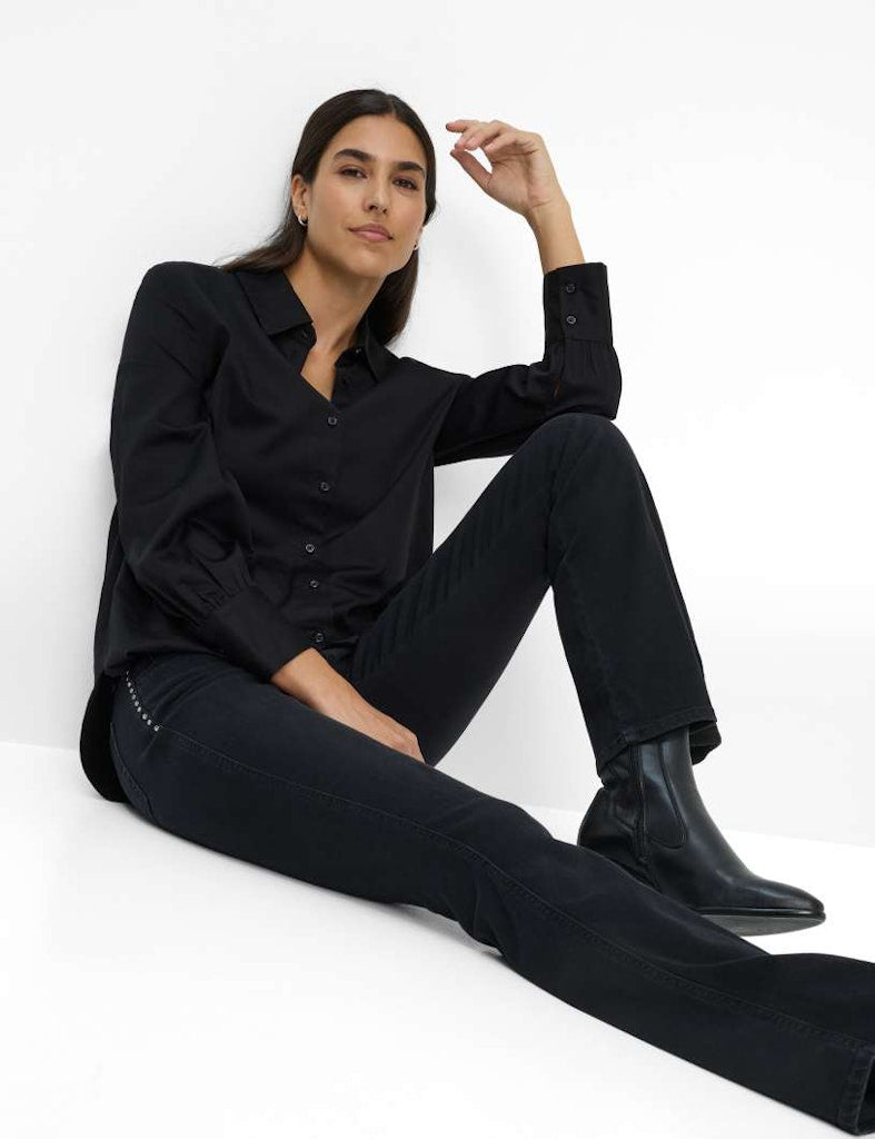 Brax Damen Jeans Used Black Blac