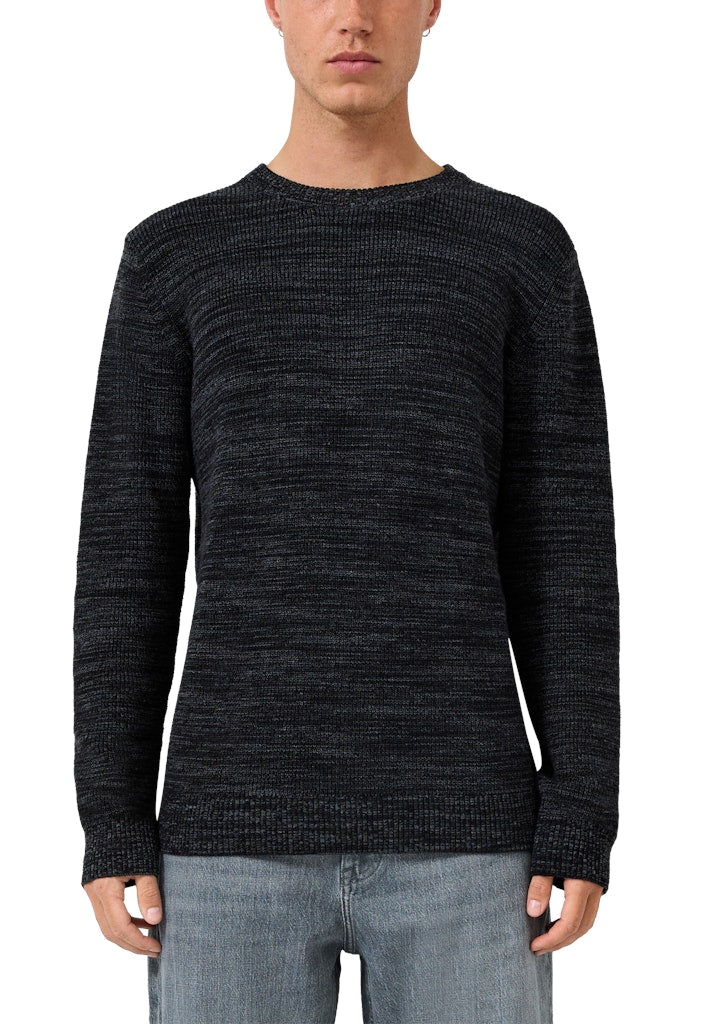 QS by S.Oliver Herren Pullover Grey/Black