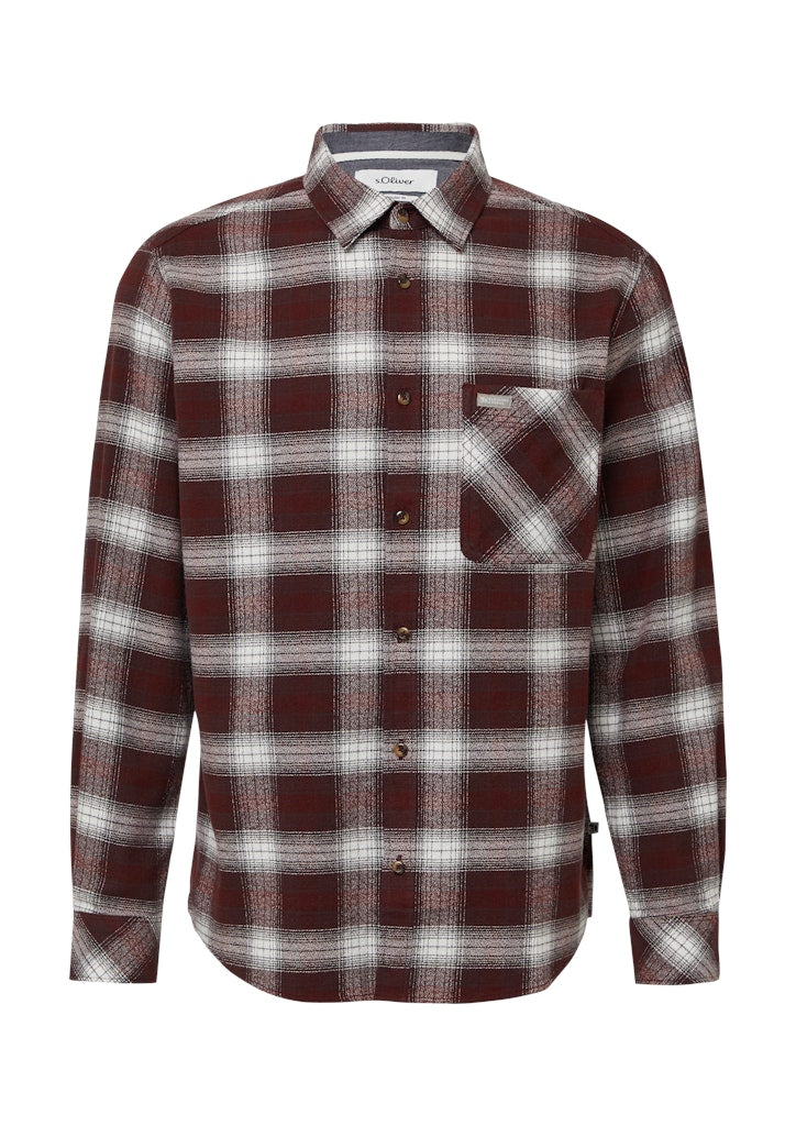 S. Oliver red Herren Hemden lang Red