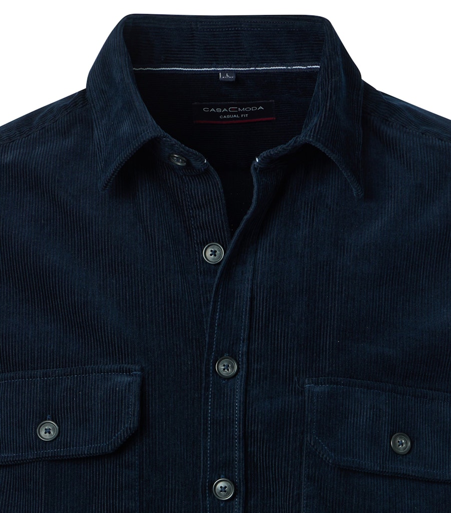 Casa Moda Herren Hemden lang  Blau