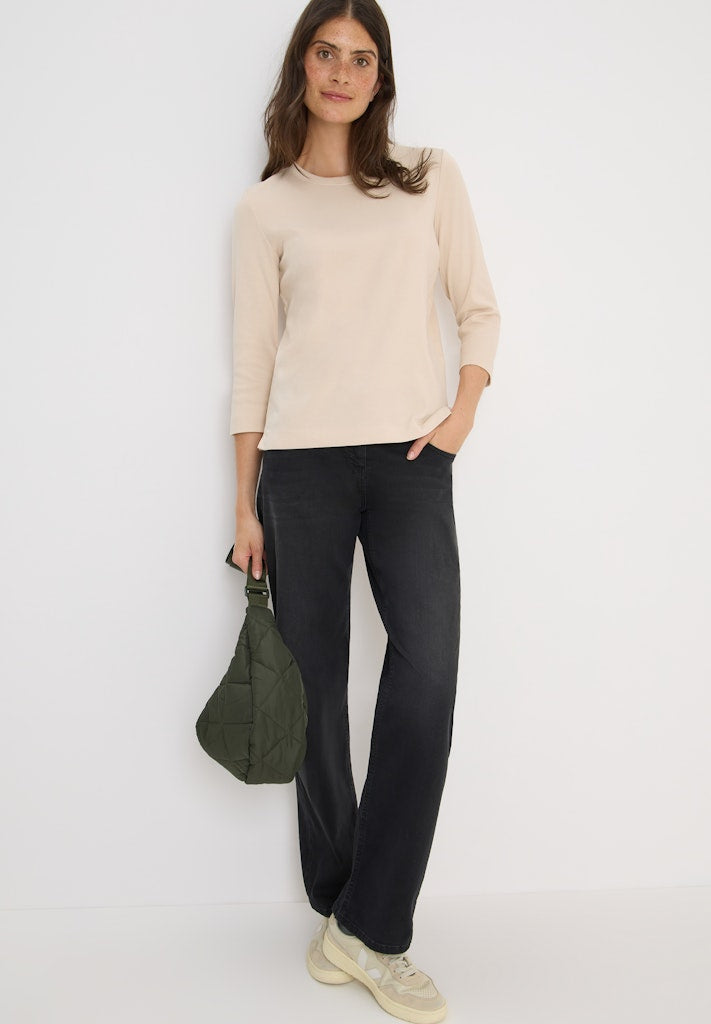 Cecil Damen T-Shirts Oat Milk