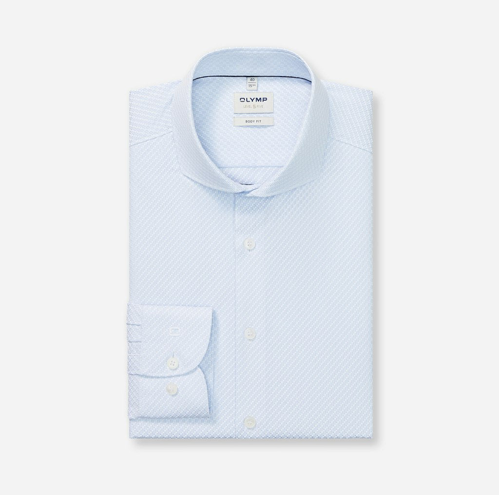 Olymp Herren Hemden lang Bleu