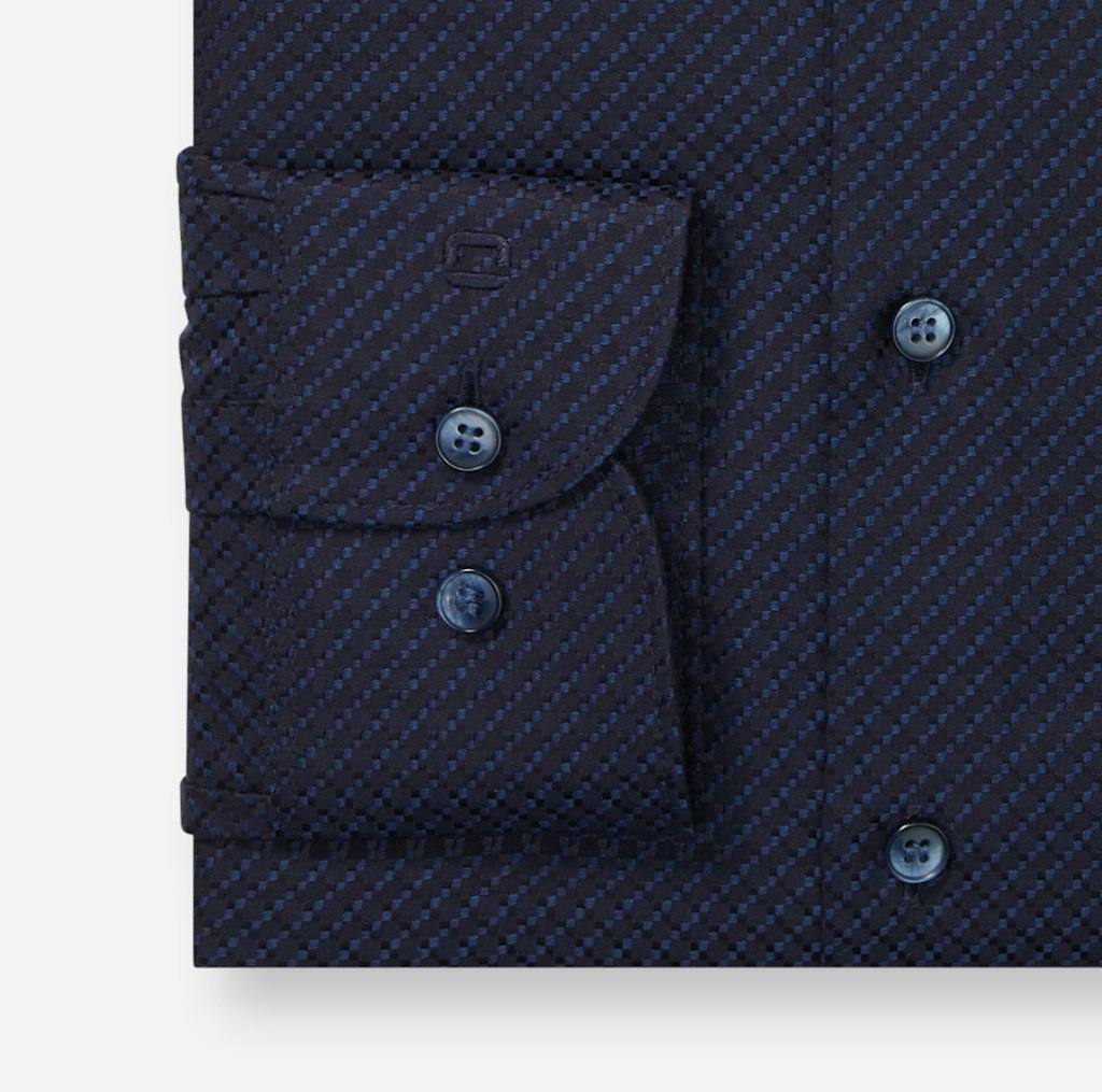 Olymp Herren Hemden lang  Marine