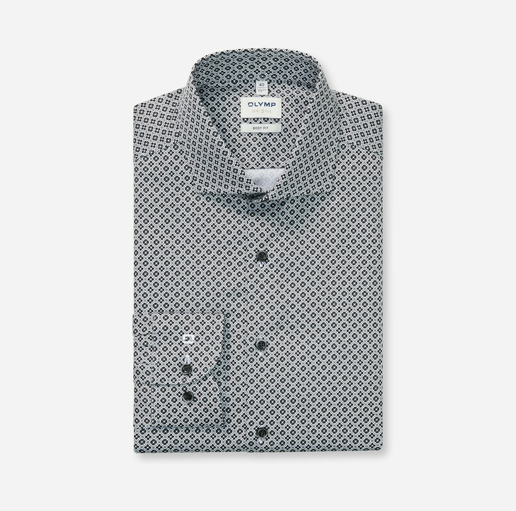 Olymp Herren Hemden lang  Schwarz
