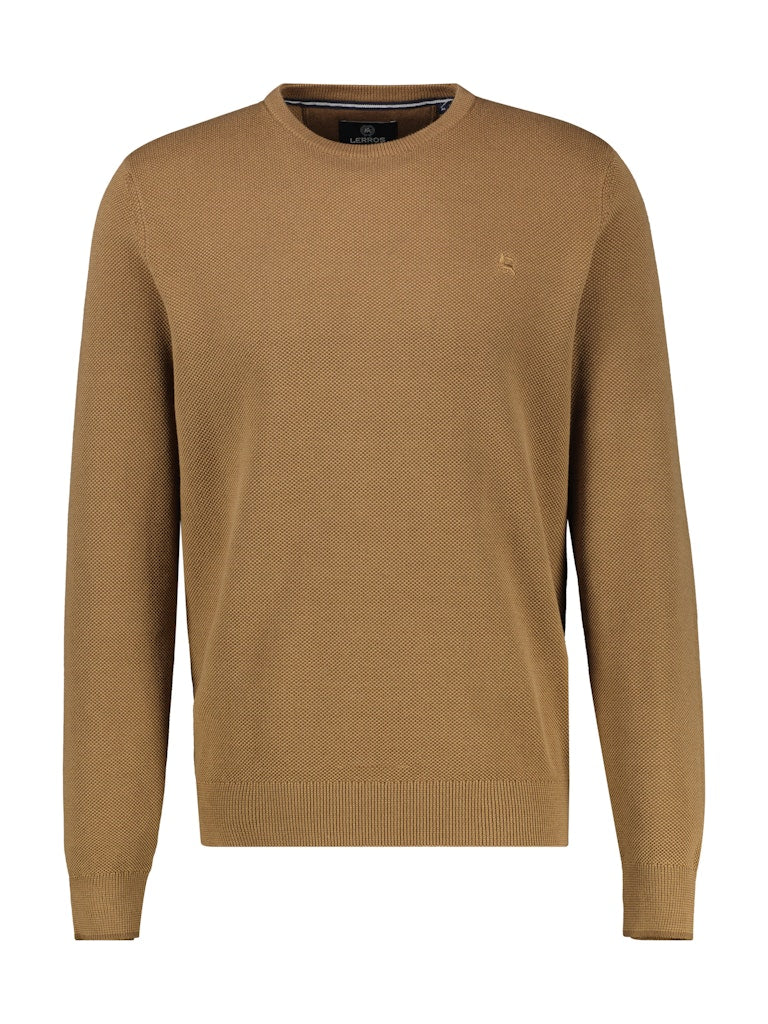Lerros Herren Pullover Light Coffee