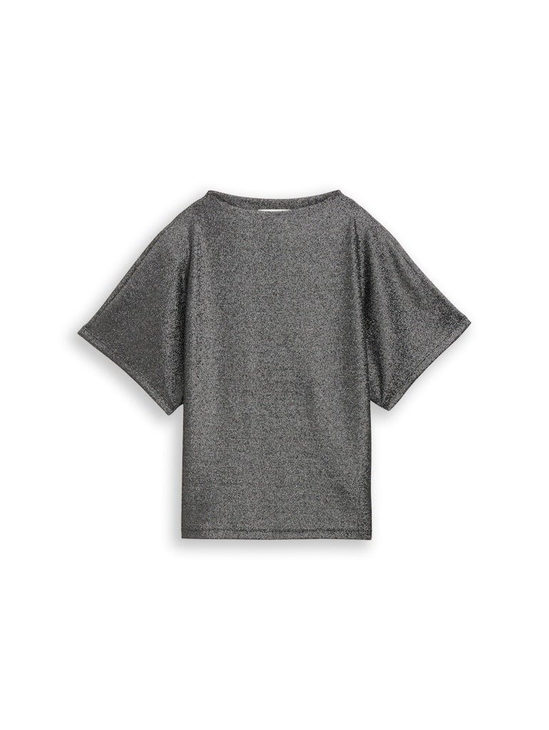 Tom Tailor denim Damen T-Shirts Black Glitter