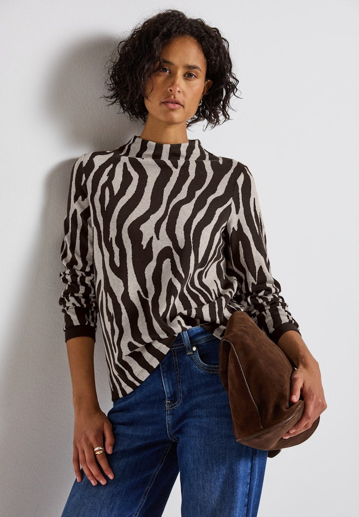 Street One Damen T-Shirts Deep Roas