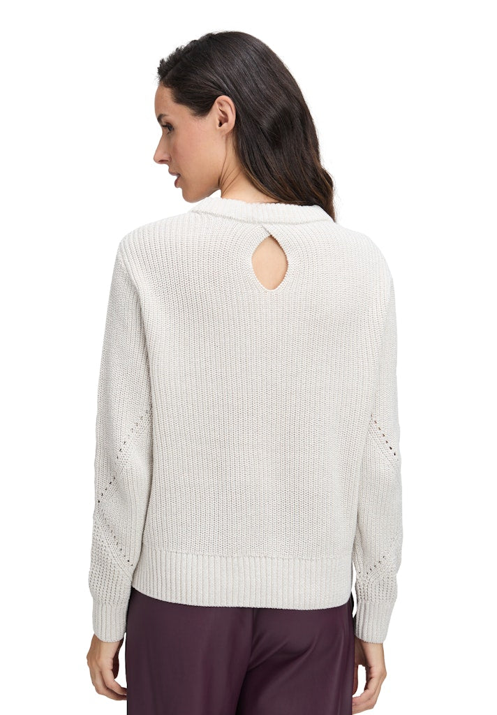 Betty & Co Damen Pullover White Sand