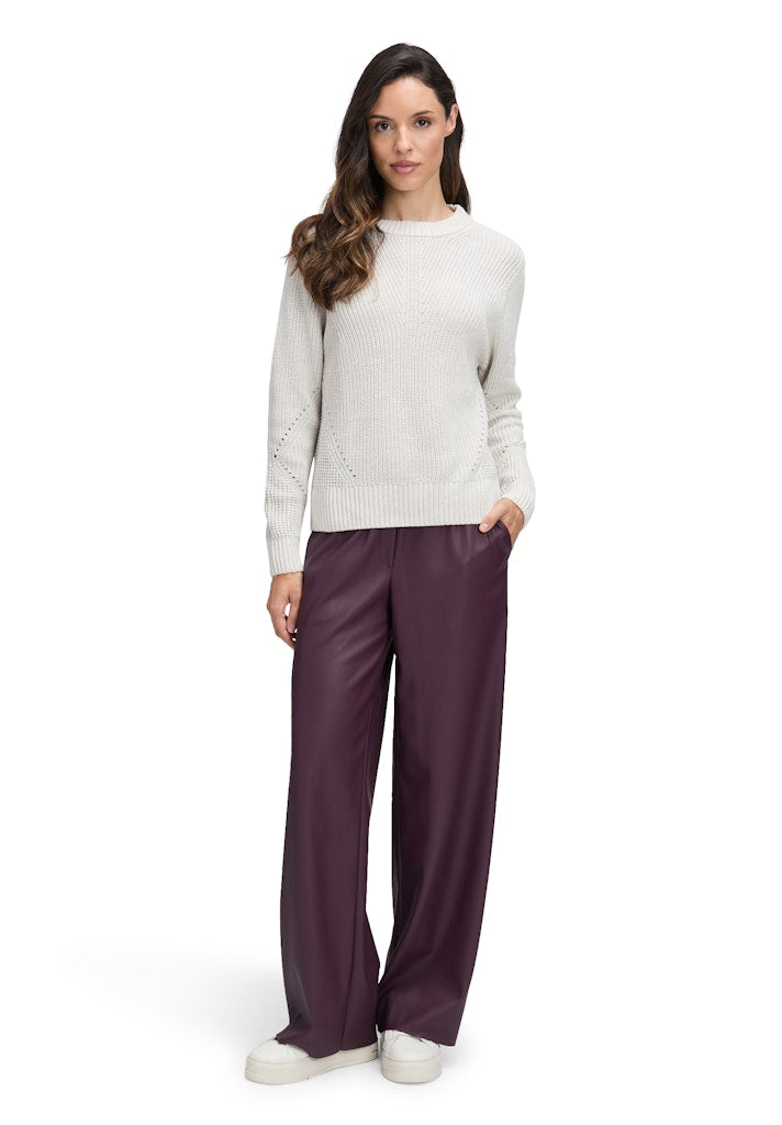 Betty & Co Damen Pullover White Sand