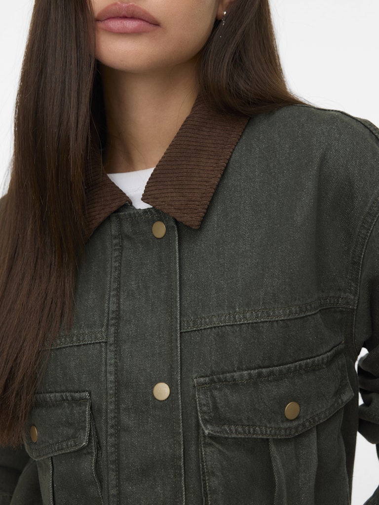 Vero Moda Damen Jeansjacken Grape Leaf