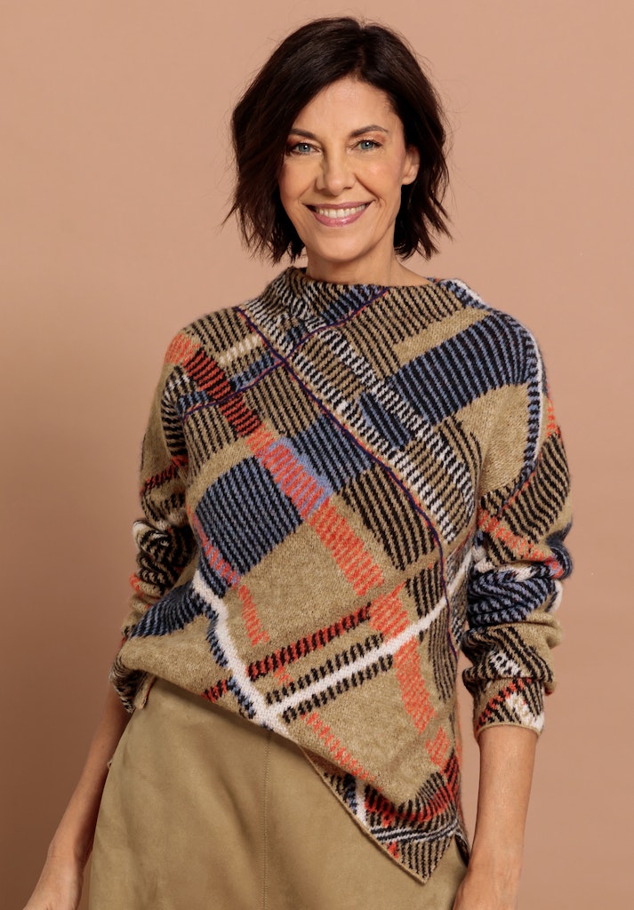 Bianca Damen Pullover Brown Mix