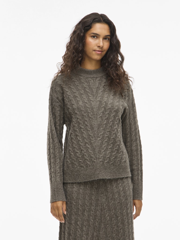 Vila Damen Pullover Falcon/Melange