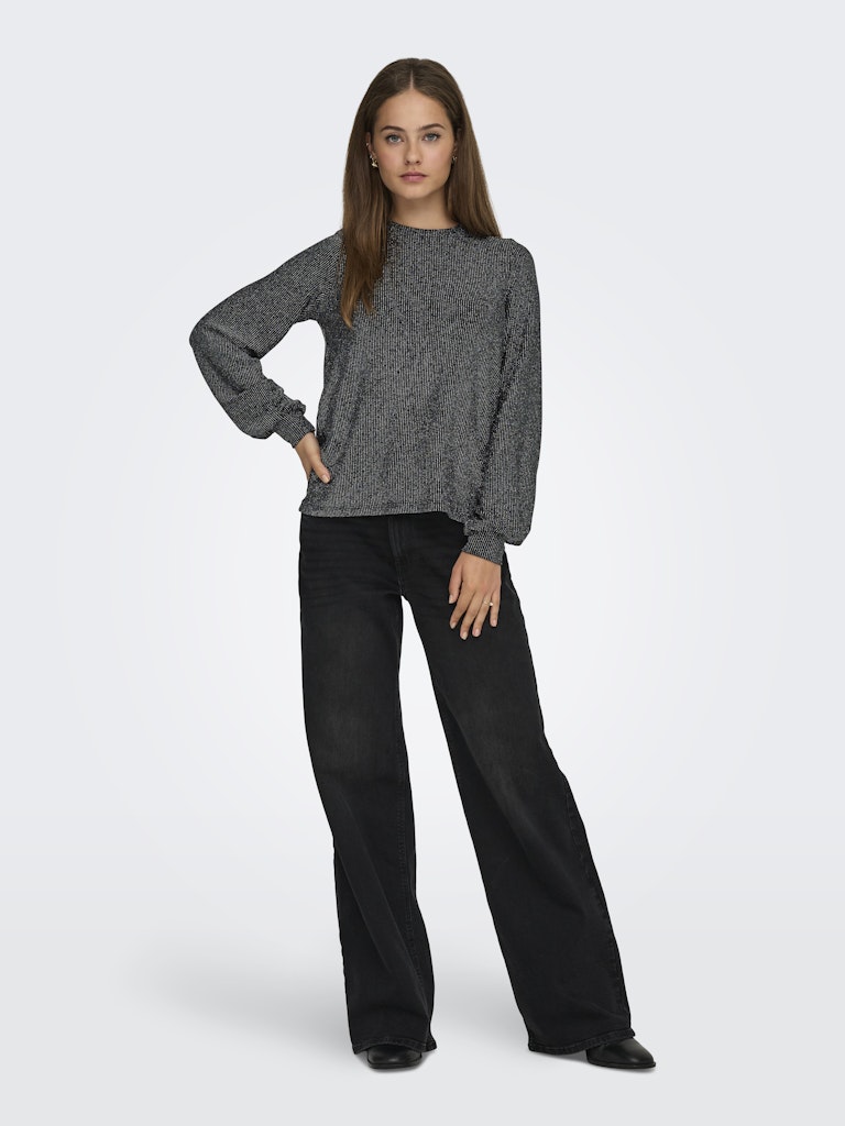 Only Damen Tops Black/Silver Gl