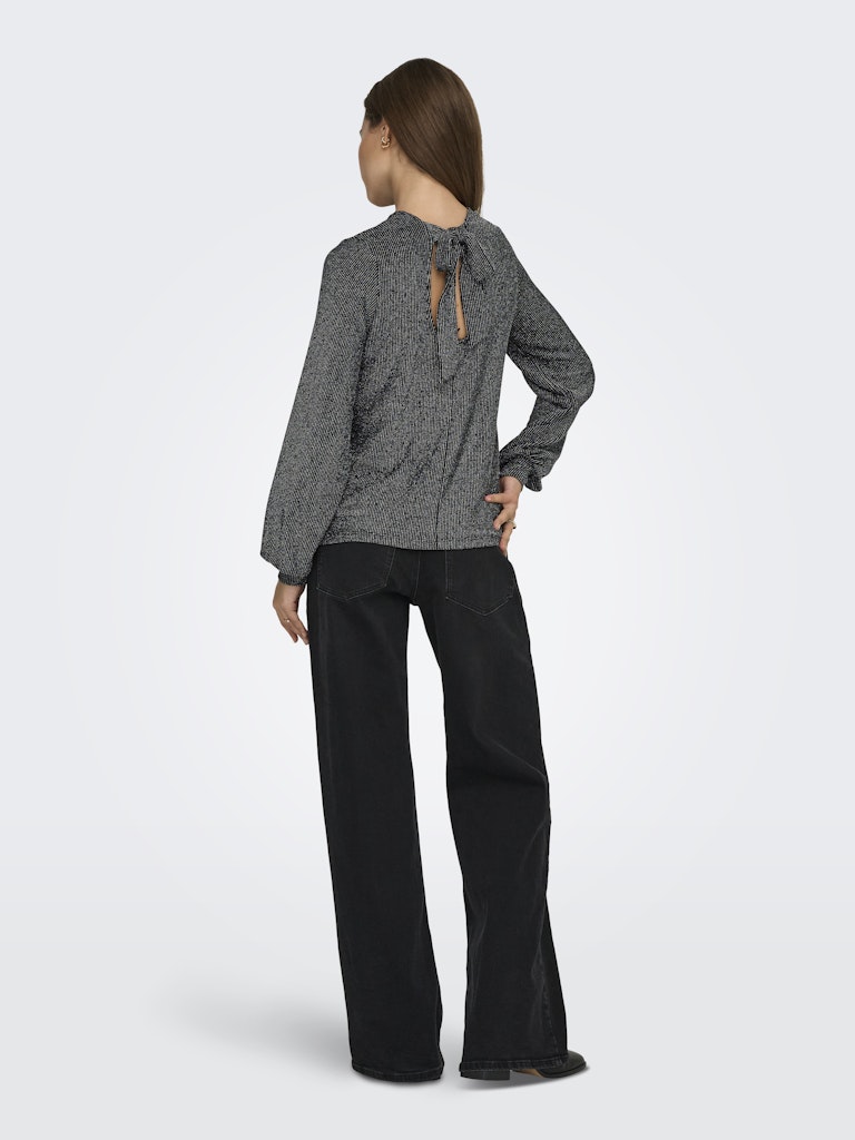 Only Damen Tops Black/Silver Gl