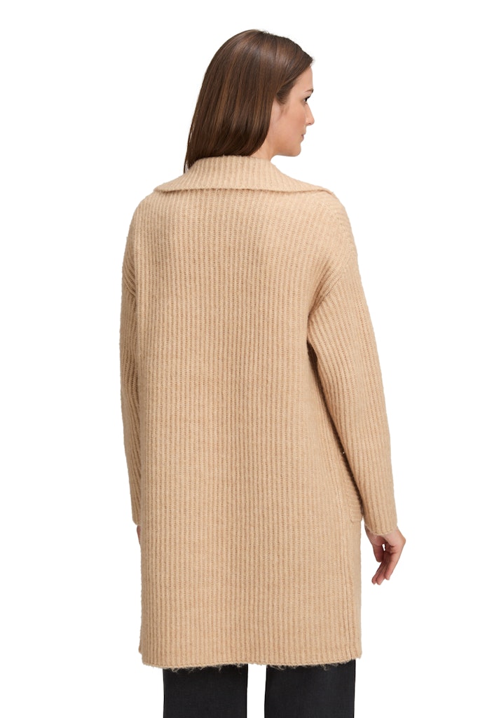 Betty & Co Damen Strickjacken Camel Melange