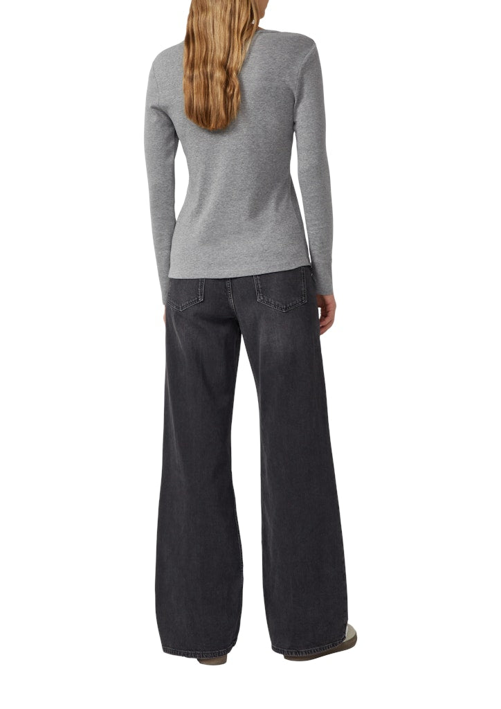 S. Oliver red Damen T-Shirts Grey/Black