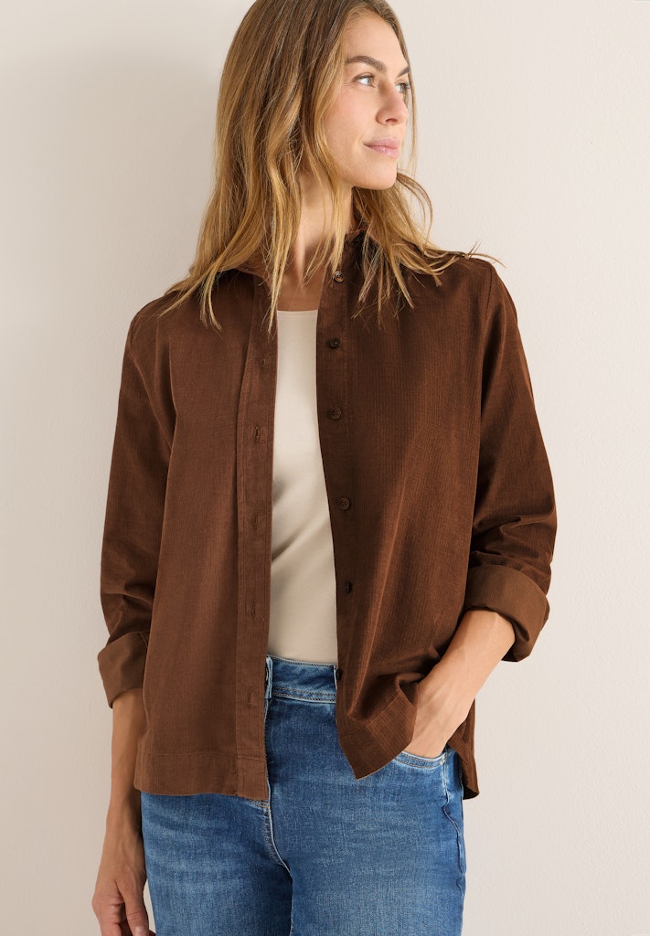 Cecil Damen Blusen Mocha Car