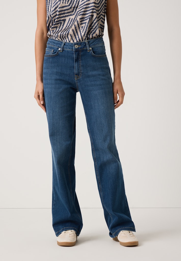 More & More Damen Jeans  Middle Blu