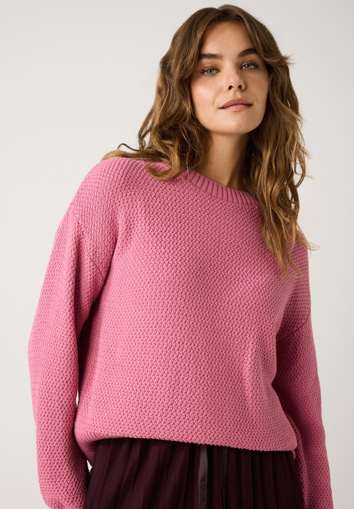 More & More Damen Pullover  Berry Rose
