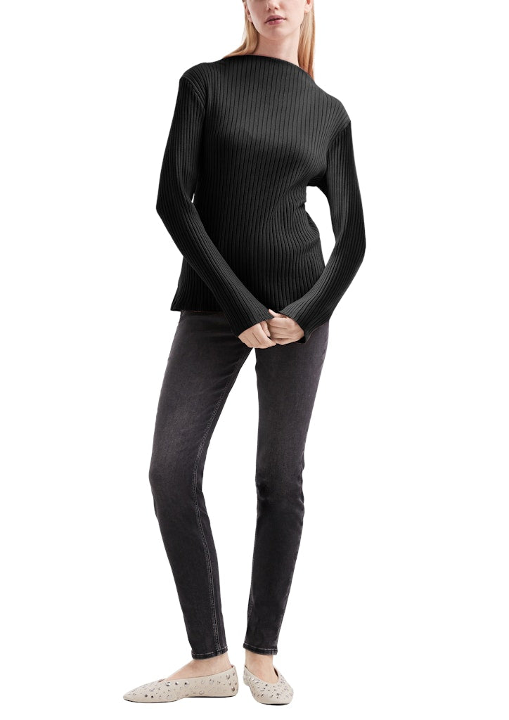 QS by S.Oliver Damen T-Shirts Grey/Black