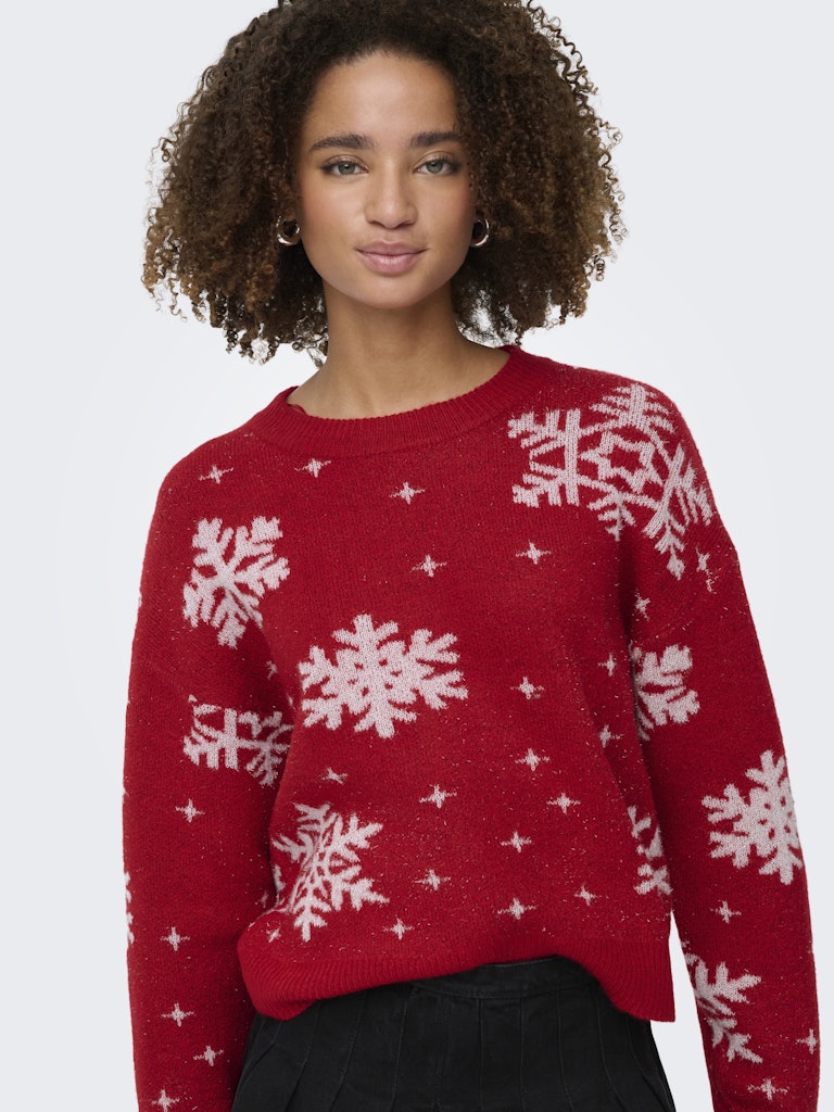 only Damen Pullover Salsa/Cloud Dan