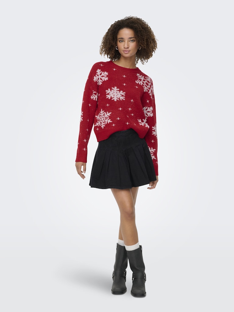 only Damen Pullover Salsa/Cloud Dan