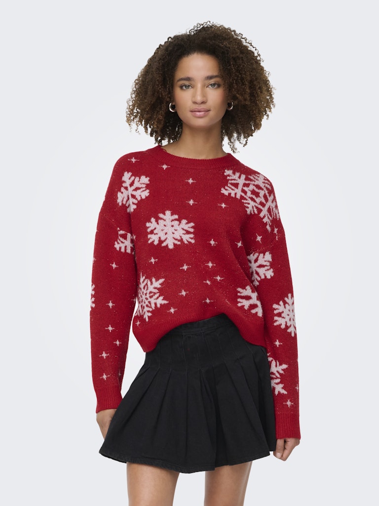 only Damen Pullover Salsa/Cloud Dan