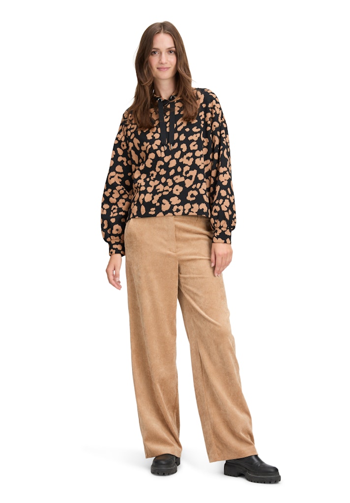 Betty & Co Damen Sweatshirts Black/Camel