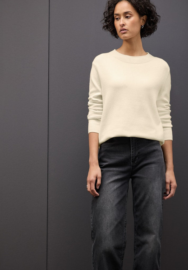 Street One Damen Pullover Soft Beig