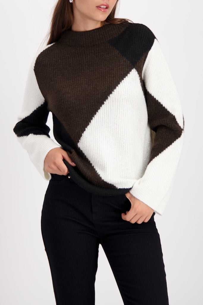 Monari Damen Pullover Brownie