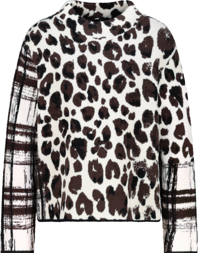 Monari Damen Pullover  Schwarz Gem