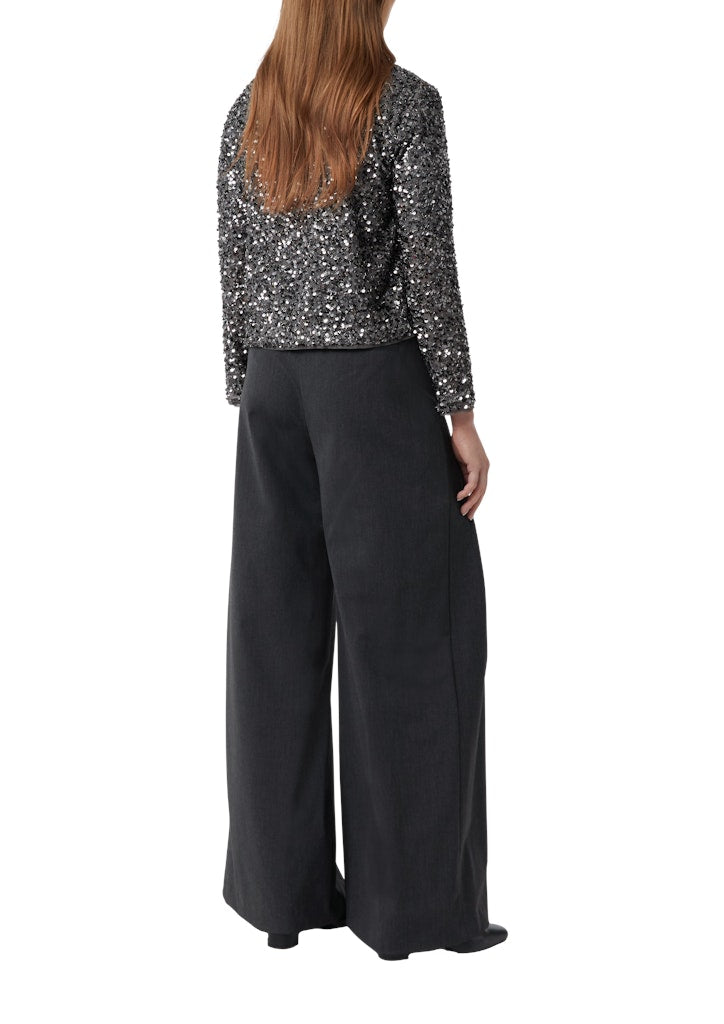 Comma Damen Blazer Grey/Black