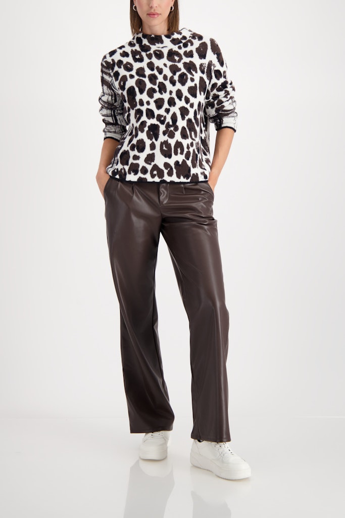 Monari Damen Pullover  Schwarz Gem