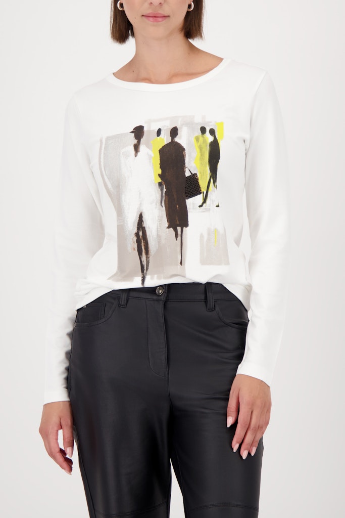 Monari Damen T-Shirts  Off-White