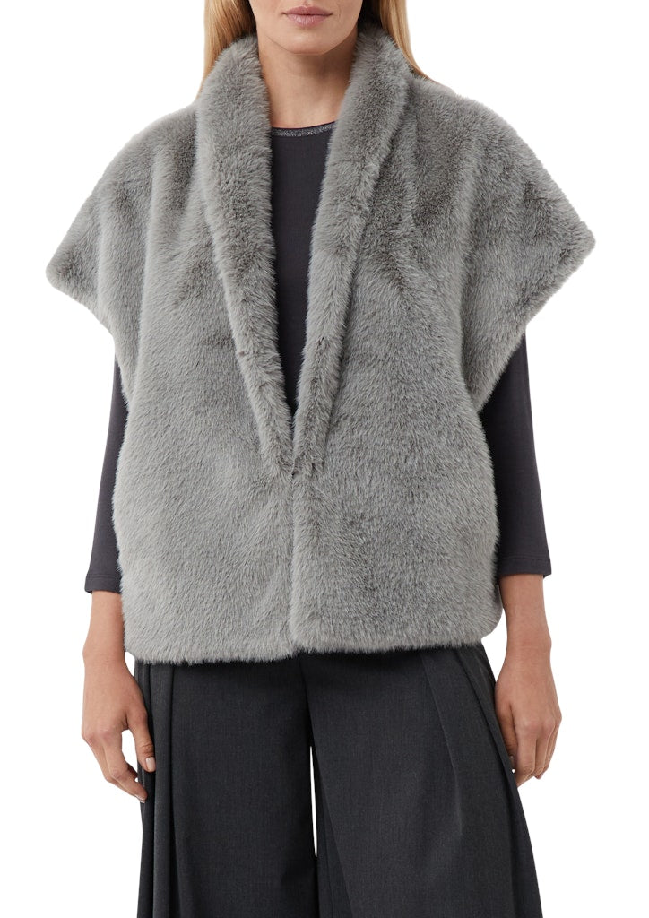 Comma Damen Outdoorwesten Grey/Black