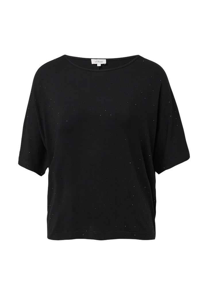 S. Oliver red Damen T-Shirts Grey/Black