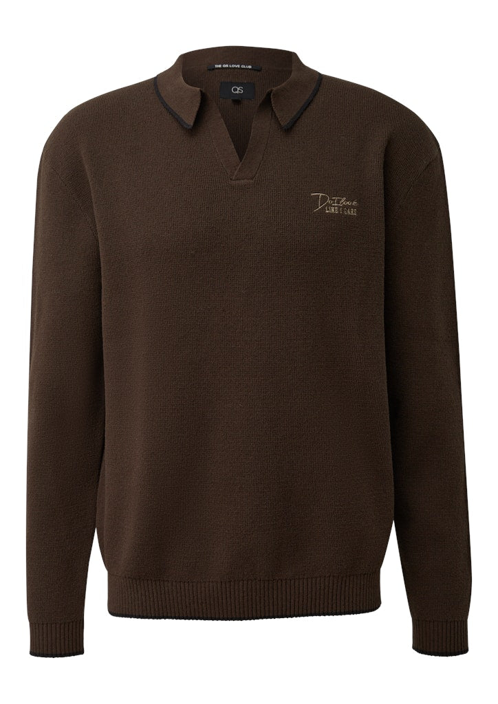 QS by S.Oliver Herren Pullover Brown