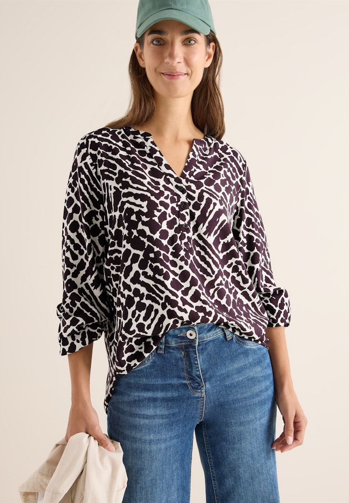 Cecil Damen Blusen Eggplant