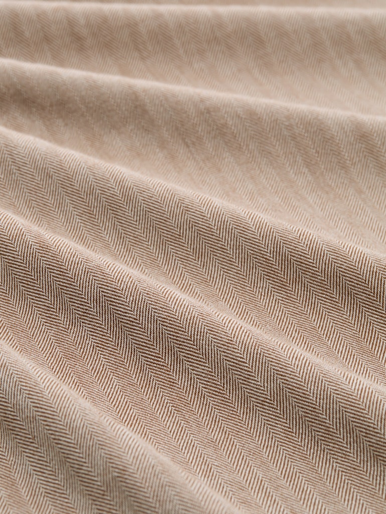 Tom Tailor denim Herren Hemden lang Brown White Her