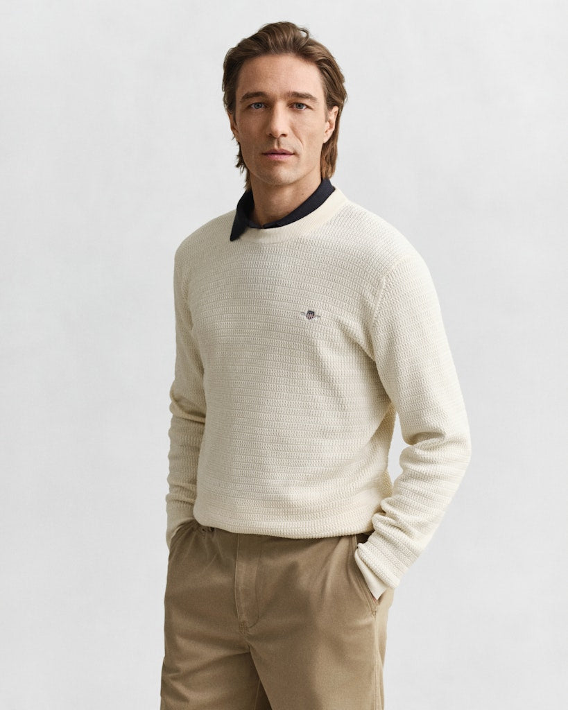 Gant Herren Pullover Cream