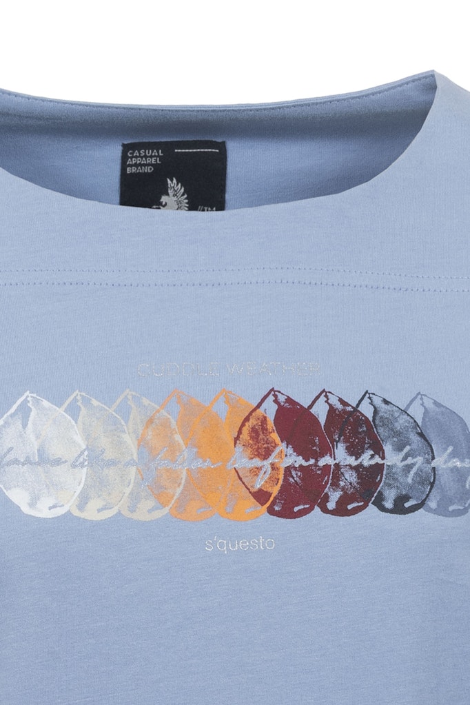 Soquesto Damen T-Shirts Eisblau