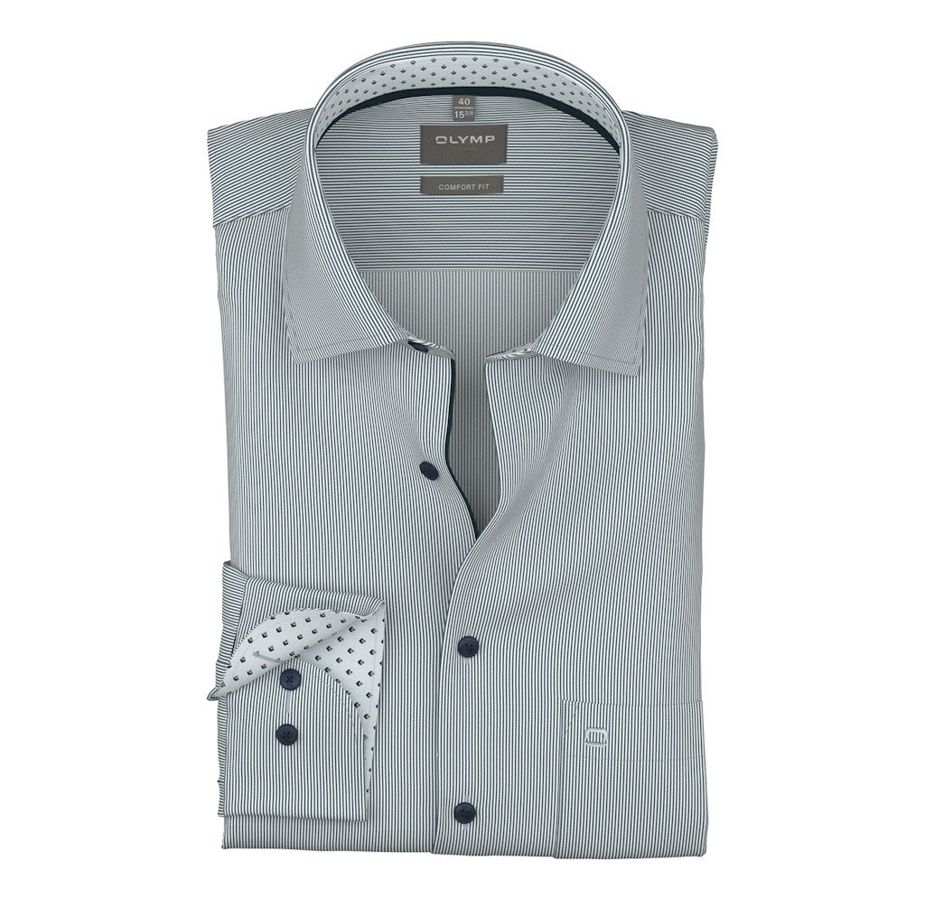 Olymp Herren Hemden lang Marine