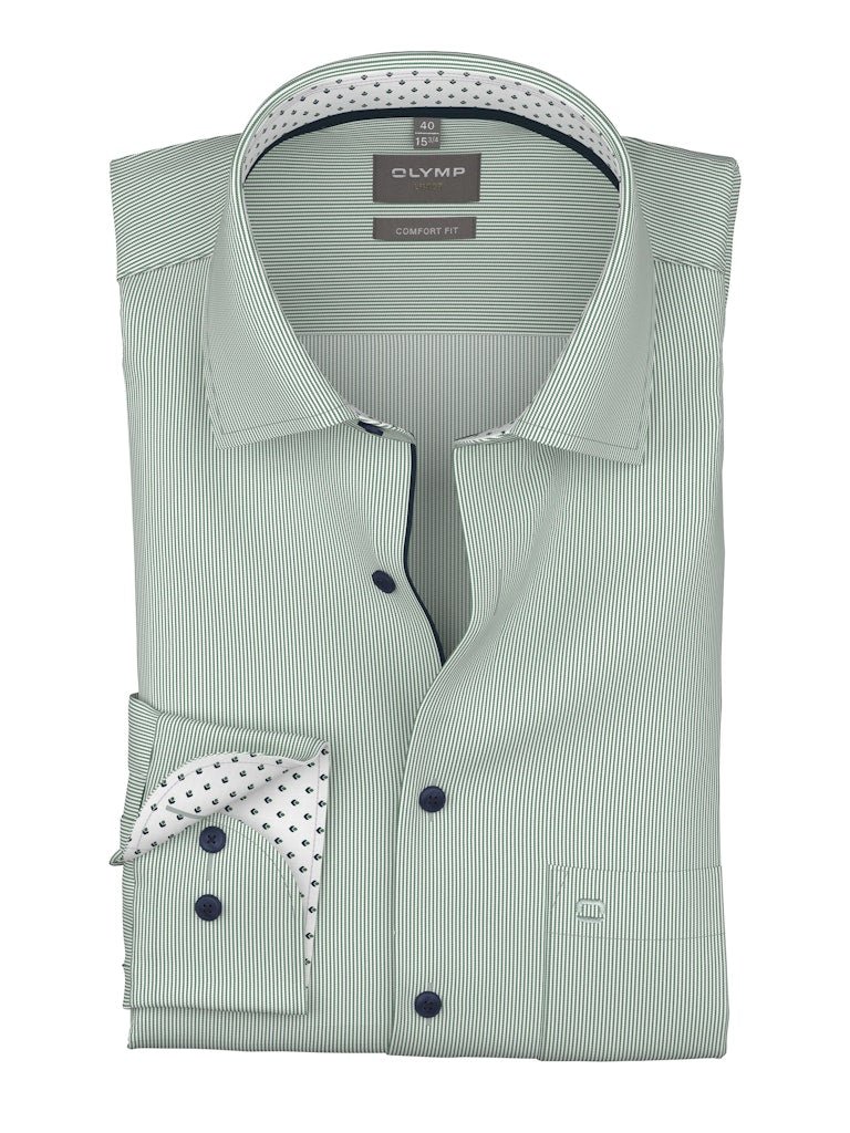 Olymp Herren Hemden lang Grõn