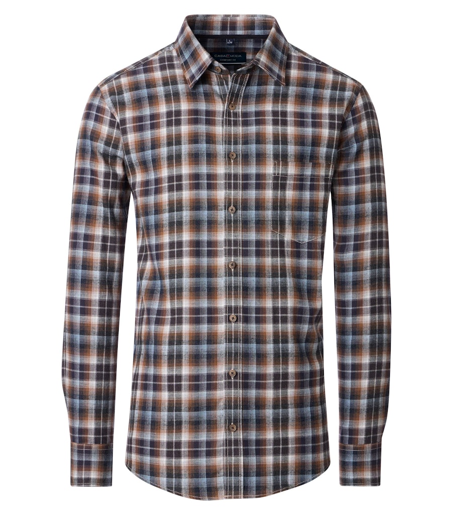 Casa Moda Herren Hemden Anthrazit