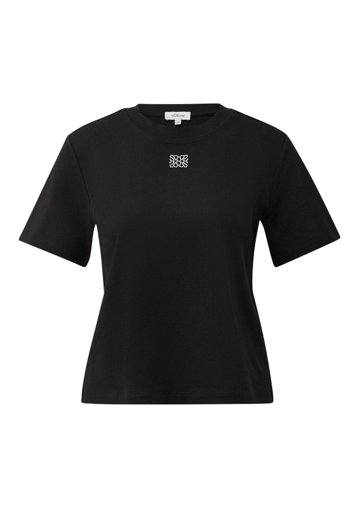 S. Oliver red Damen T-Shirts Grey/Black