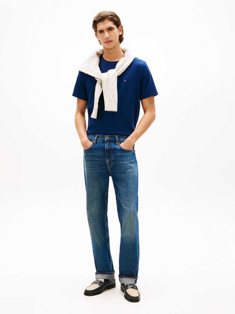 Tommy Hilfiger Herren T-Shirts kurz Dcc Blue